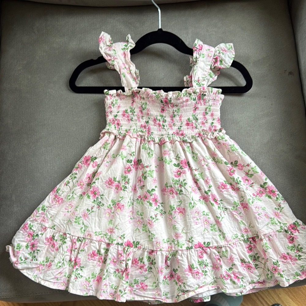 Floral Pink Kids Dress